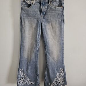 GAP Kids Blue Jeans with White Embroidery